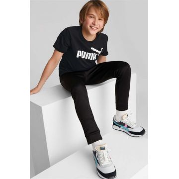 Puma tricou de bumbac pentru copii culoarea negru, cu imprimeu