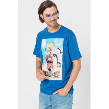 Tricou cu imprimeu Basquiat