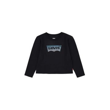 Levi's longsleeve copii culoarea negru