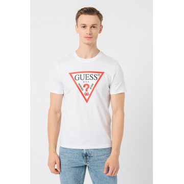 Tricou slim fit cu logo