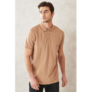 Tricou polo slim fit de bumbac