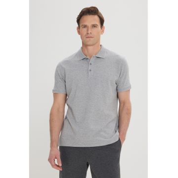 Tricou polo slim fit de bumbac