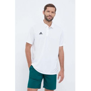 adidas Performance polo de antrenament Entrada 22 culoarea alb, uni HC5067