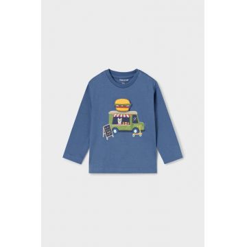 Mayoral longsleeve din bumbac pentru bebeluși cu imprimeu