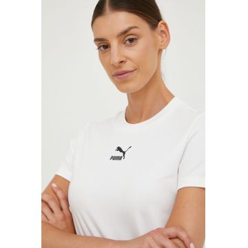 Puma tricou femei, culoarea alb 535610