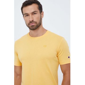 Champion tricou din bumbac culoarea portocaliu, neted