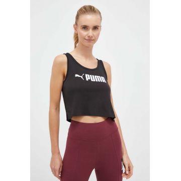 Puma top de antrenament culoarea negru