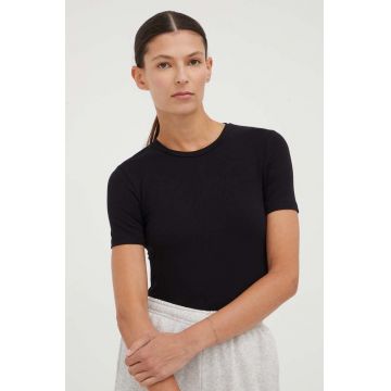 Samsoe Samsoe tricou femei, culoarea negru