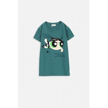 Coccodrillo tricou de bumbac pentru copii culoarea verde