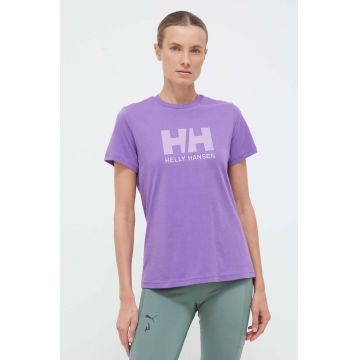 Helly Hansen tricou din bumbac culoarea alb 34112-001