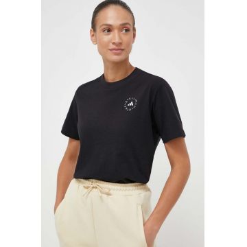 adidas by Stella McCartney tricou femei, culoarea negru HR9170