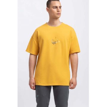 Tricou unisex lejer cu imprimeu pe piept