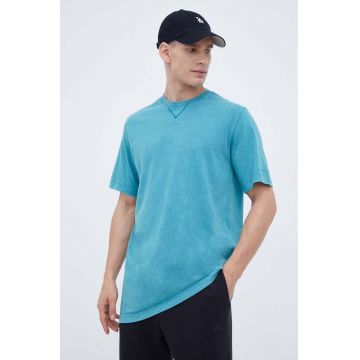 adidas tricou din bumbac culoarea turcoaz, modelator