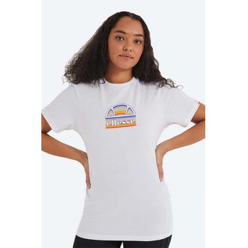 Ellesse tricou din bumbac culoarea alb SGJ11887-WHITE