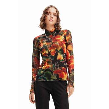 Desigual longsleeve femei, cu turtleneck