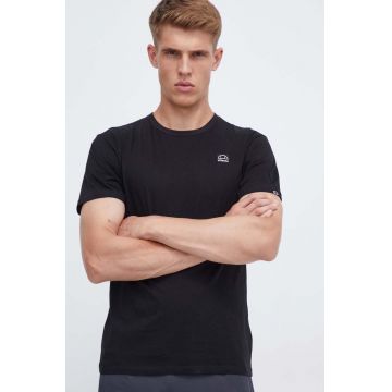 Ellesse tricou din bumbac culoarea negru, cu imprimeu