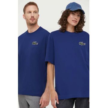 Lacoste tricou din bumbac cu imprimeu