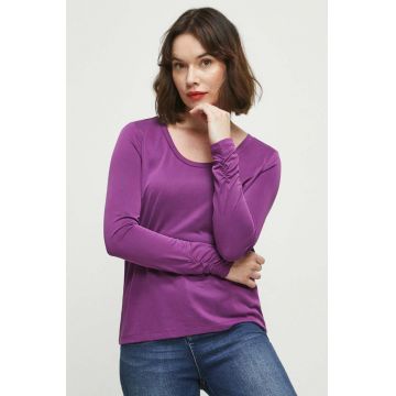 Medicine longsleeve femei, culoarea violet