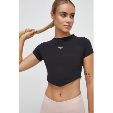 Reebok Classic tricou femei, culoarea negru