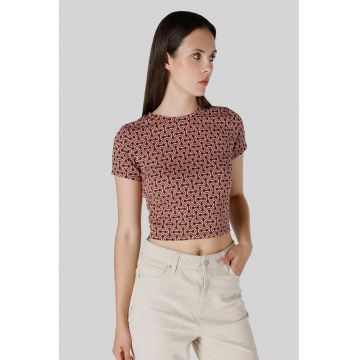 Tricou crop cu model