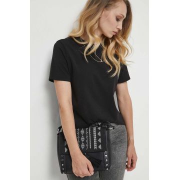 Medicine tricou din bumbac culoarea negru