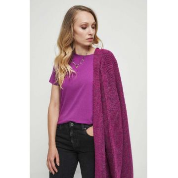 Medicine tricou din bumbac culoarea violet