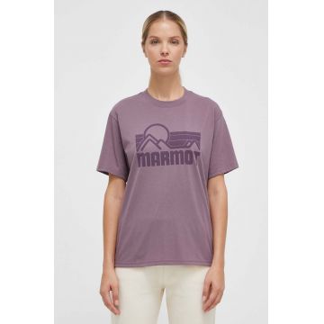 Marmot tricou femei, culoarea violet