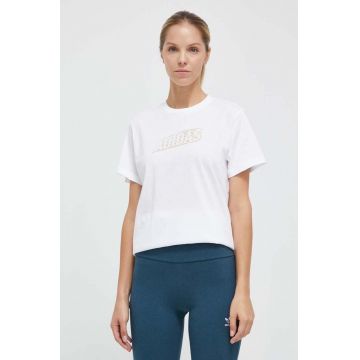 adidas tricou din bumbac femei, culoarea alb