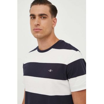 Gant tricou din bumbac barbati, culoarea alb, modelator