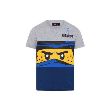 Lego tricou de bumbac pentru copii culoarea albastru marin, cu imprimeu