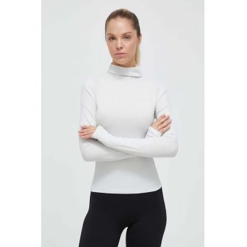 Puma longsleeve femei, culoarea bej, cu turtleneck