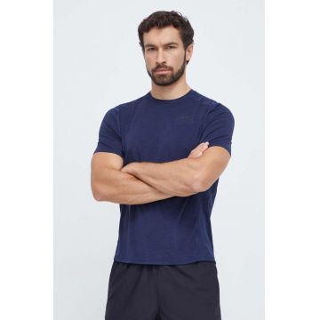 Reebok tricou de antrenament ActivChill culoarea albastru marin, neted