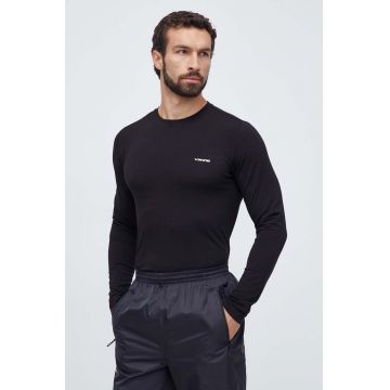 Viking longsleeve sport Escalante culoarea negru, cu imprimeu