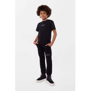 Dkny tricou de bumbac pentru copii culoarea negru, cu imprimeu