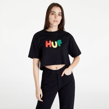 Tricou HUF Gummed S/S Crop Tee Black