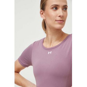 Under Armour tricou de antrenament culoarea violet