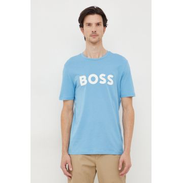 BOSS tricou din bumbac CASUAL bărbați, cu imprimeu 50481923