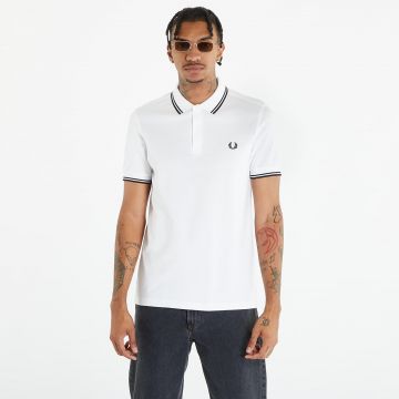 Tricou FRED PERRY Twin Tipped Short Sleeve Tee White