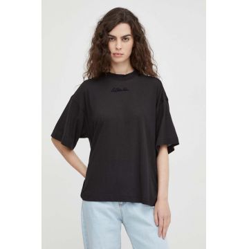 G-Star Raw tricou din bumbac femei, culoarea negru