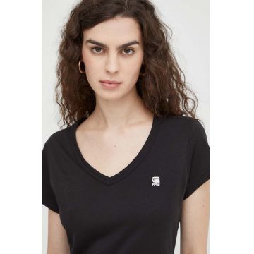 G-Star Raw tricou din bumbac femei, culoarea negru