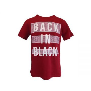 Tricou barbat, rosu cu logo Back in Back, S