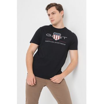 Tricou din bumbac cu model logo