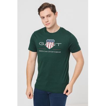 Tricou din bumbac cu model logo