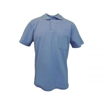 Tricou polo barbat, albastru azur, Saturn 2XL