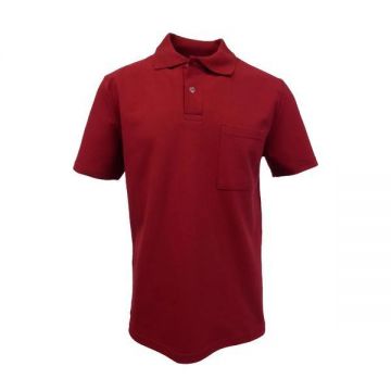 Tricou polo barbat, grena, Saturn XL