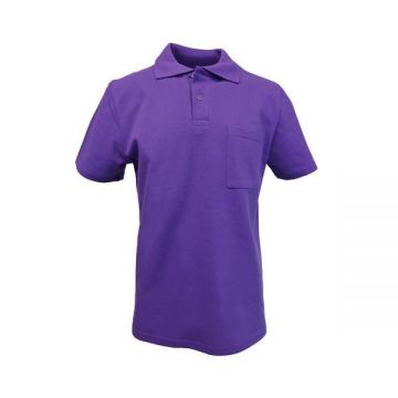 Tricou polo barbat, violet, Saturn 2XL