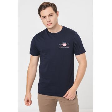 Tricou regular fit din bumbac cu broderie logo