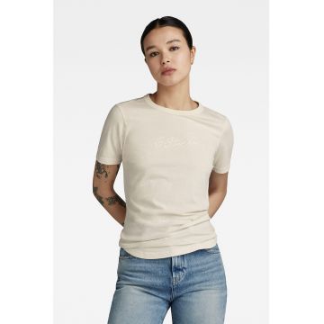 Tricou slim fit din bumbac organic Autograph