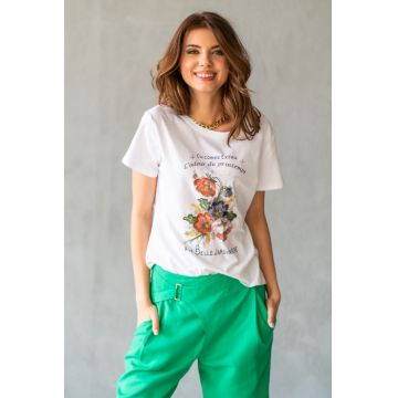 Tricou 13871 alb Hermosa