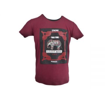 Tricou barbat, rosu This Time Guaranteed, M